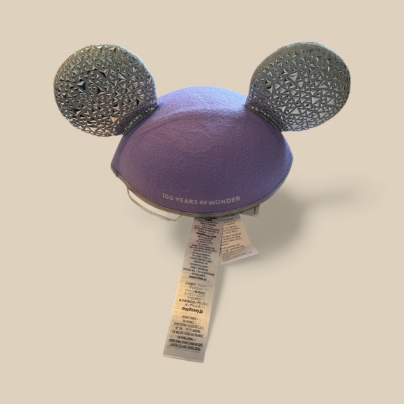 Mickey and Minnie Mouse Disney 100 Ear Hat for Adults 100 Years Of Wonder NEW - Picture 2 of 3